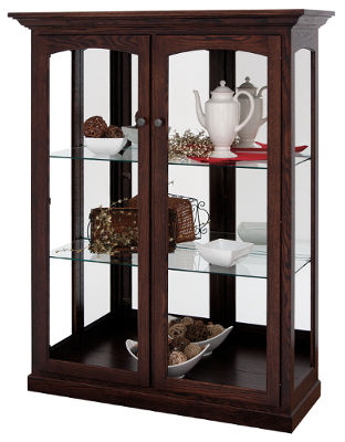 Amish Lancaster Pa Hand Crafted Hardwood Curio Display Cases