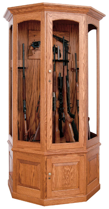 Lancaster Pa Amish Crafted Lockable Hardwood Gun Cabinets