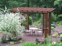 wood pergola