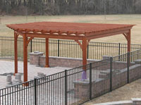 wood pergola