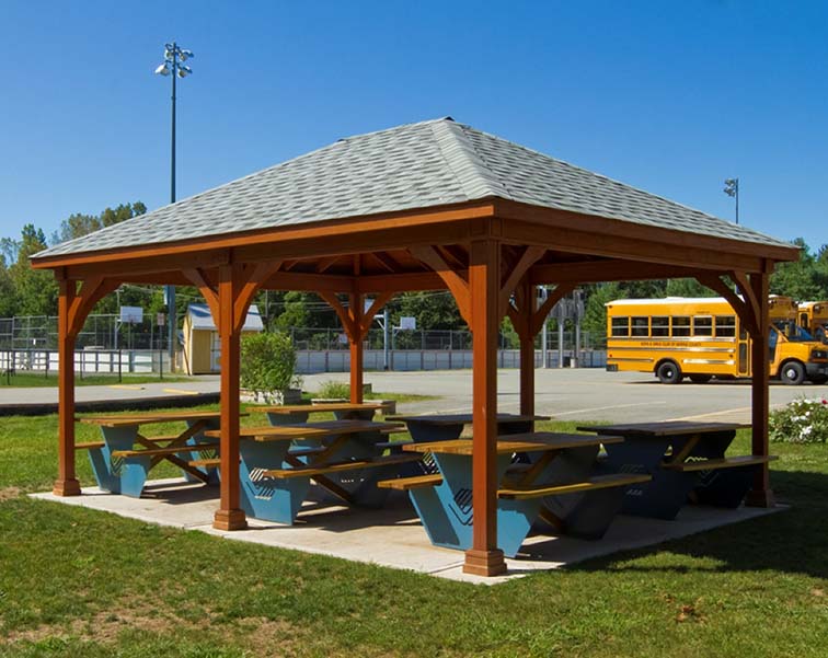 pressure treated patio pavilion