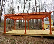 wood pergola