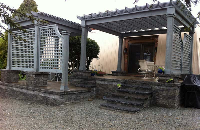 vinyl shade pergola