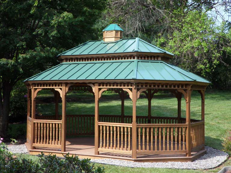 wood patio gazebo