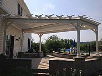 wood pergola