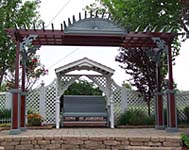 wood pergola