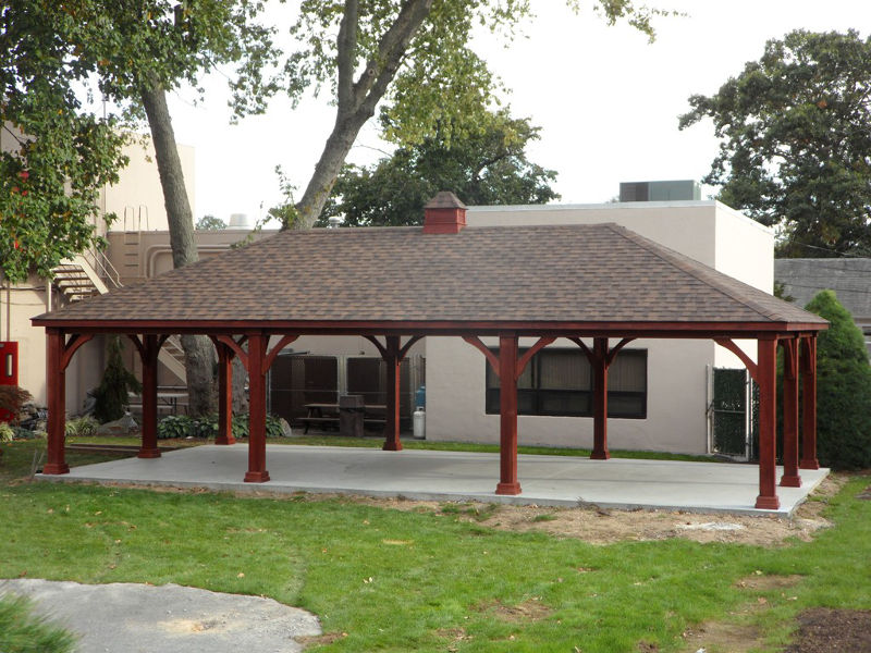 pressure treated patio pavilion