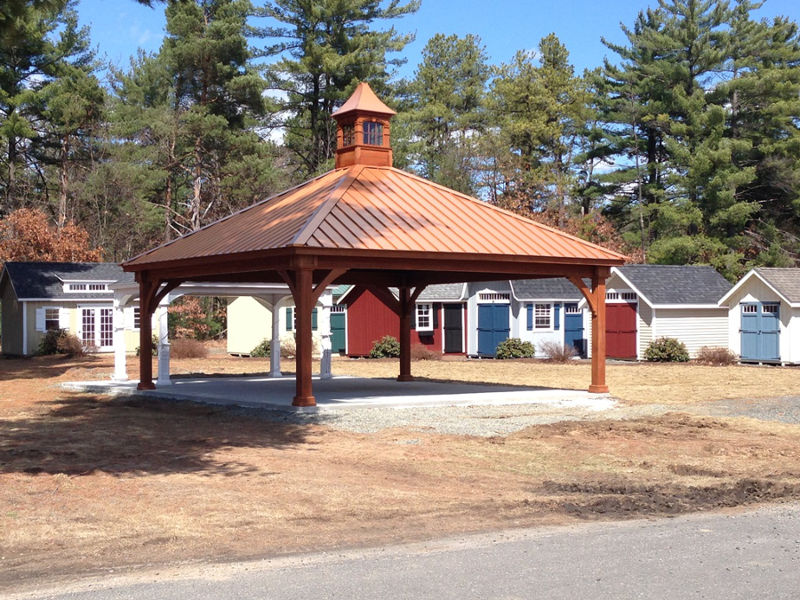 pressure treated patio pavilion