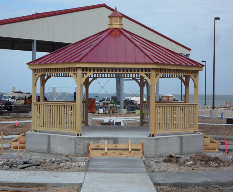 wood patio gazebo