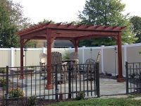 wood pergola