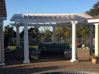 vinyl pergola