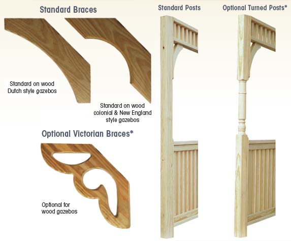 wood gazebo options