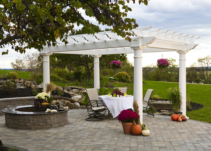 vinyl artisan pergola