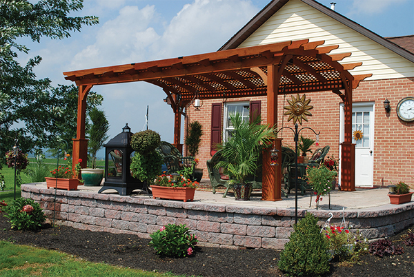 curved top pergola