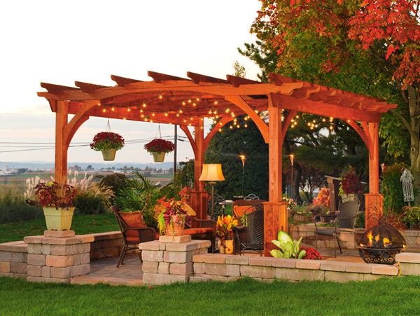 curved top pergola