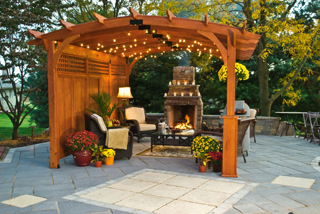 curved top pergola