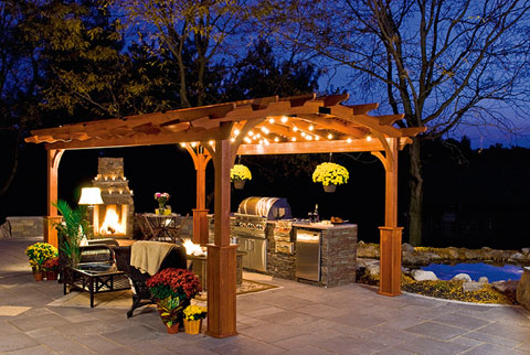 curved top pergola