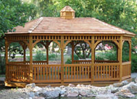 wood gazebo