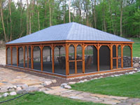 wood gazebo