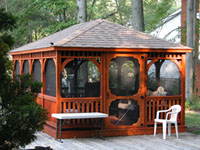 wood gazebo