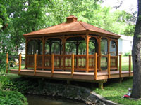 wood gazebo