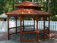 wood gazebo