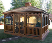 wood gazebo