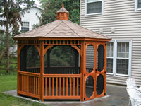 wood gazebo