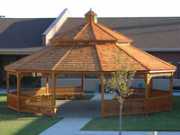 wood gazebo