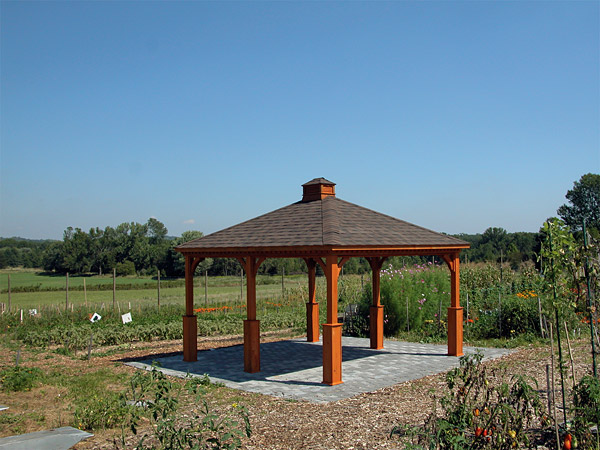 pressure treated patio pavilion