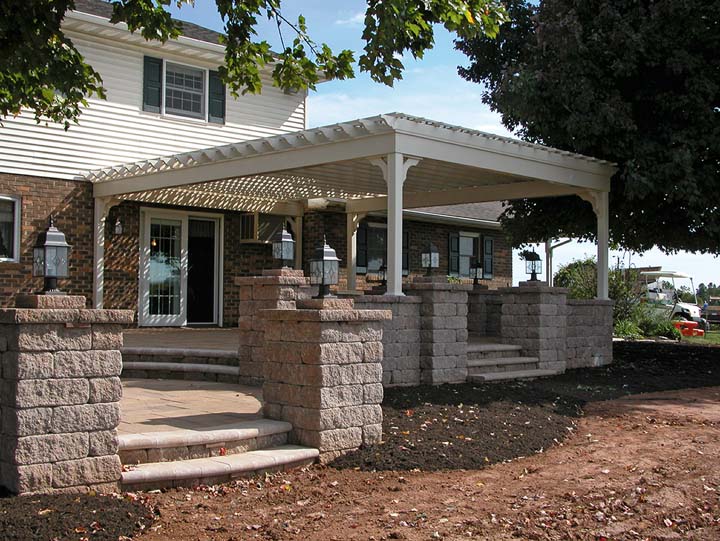 vinyl shade pergola