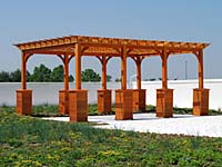 wood pergola