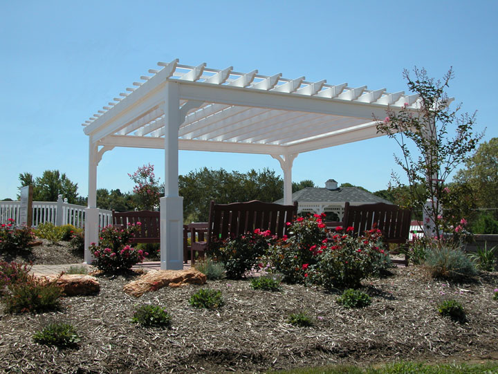 vinyl shade pergola