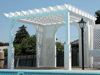 vinyl pergola