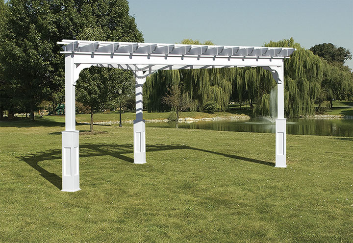 vinyl shade pergola