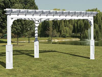 vinyl pergola