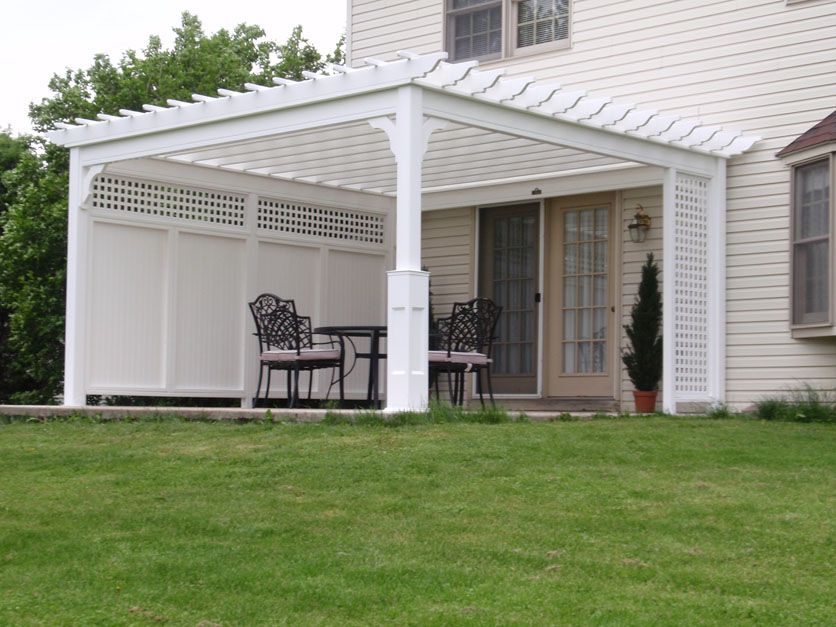 vinyl shade pergola