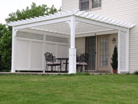 vinyl pergola