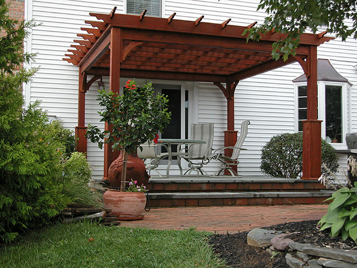 wood pergola