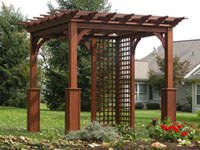 wood pergola