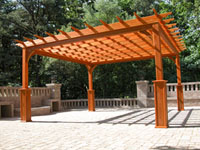 wood pergola