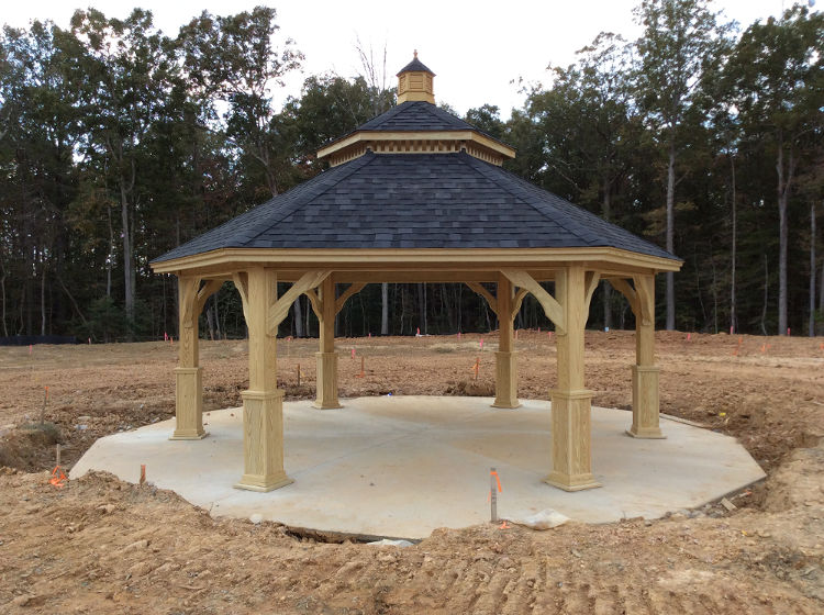 wood patio gazebo