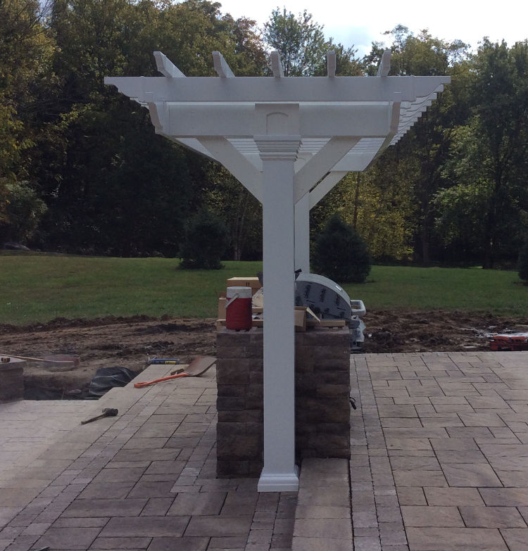 vinyl shade pergola