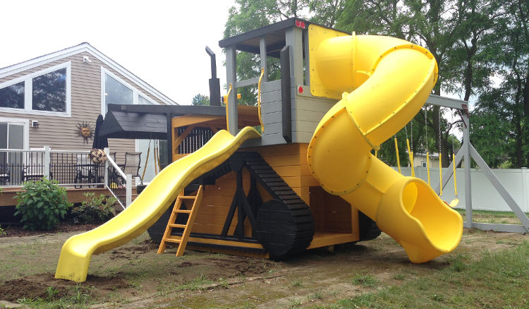 caterpillar trackloader swingset