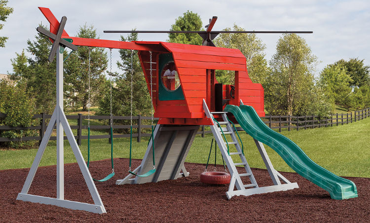 helicopter swingset