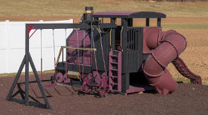 steam train swingset