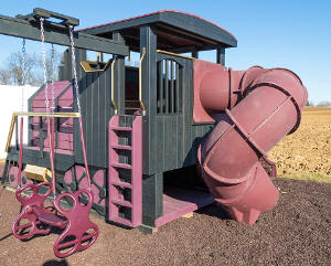 steam train swingset