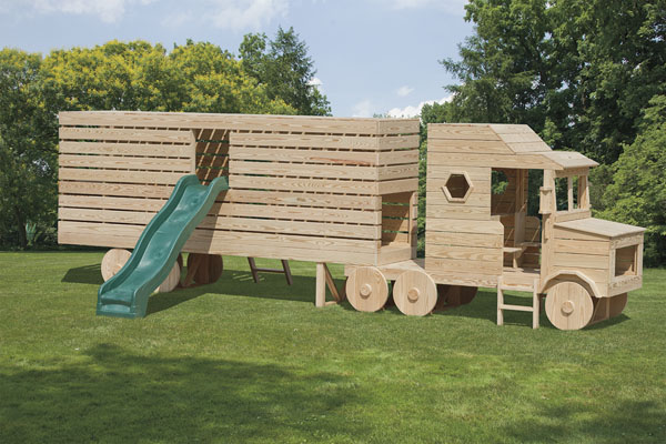 mountain view semi truck swingset