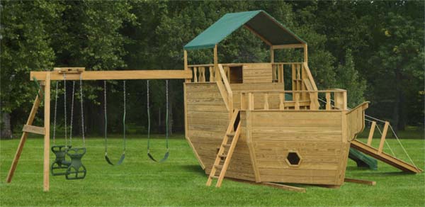 mountain view ship swingset