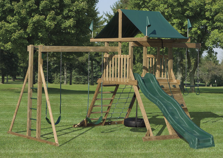 amish playground sets